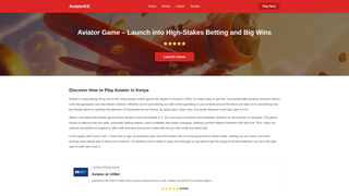 Thumbnail of aviatorke.com