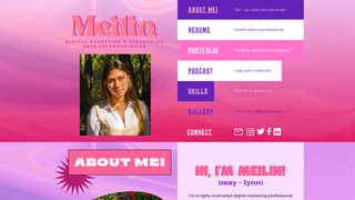 Screenshot of meilinmarie.com