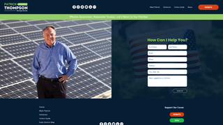 Screenshot of patrickthompsonforga.com