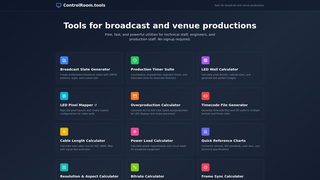 Thumbnail of controlroomtools.com