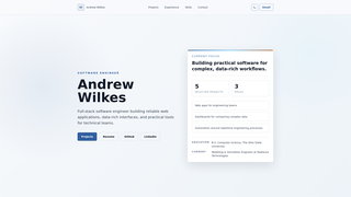 Screenshot of awilkes.dev