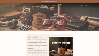 Screenshot of tenoh3leather.com