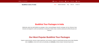 Thumbnail of buddhatourindia.com