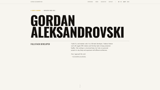 Screenshot of gordanaleksandrovski.com