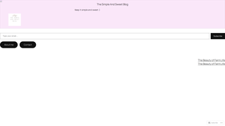 Thumbnail of thesimpleandsweet.com
