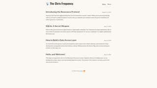 Thumbnail of chrisfrequency.com