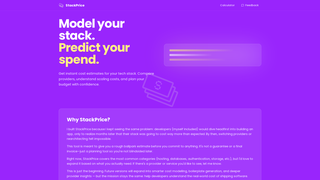 Screenshot of stackprice.app
