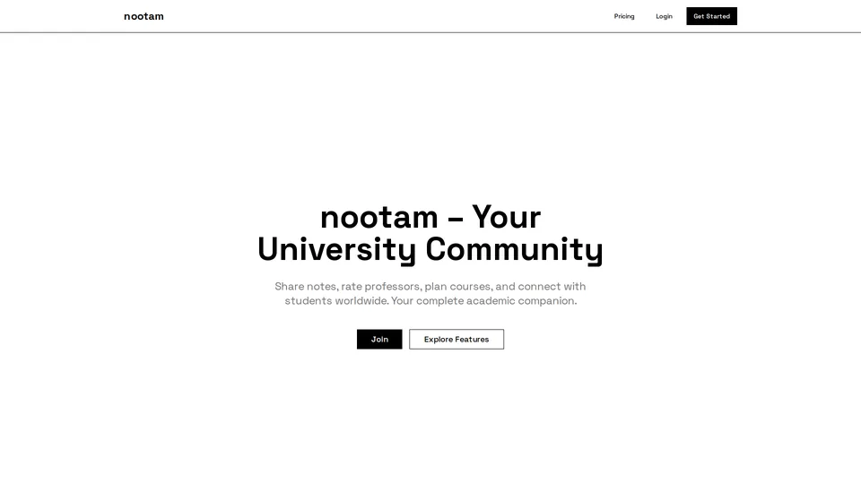 Screenshot of nootam.com