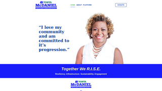 Thumbnail of vote4mcdaniel.com
