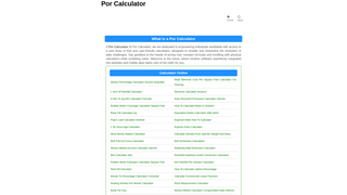 Thumbnail of porcalculator.com