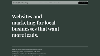 Screenshot of graniteedgemarketing.com
