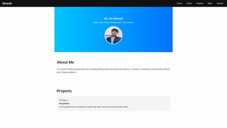 Thumbnail of meetdinesh.com