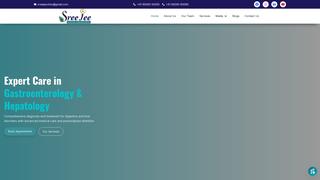 Screenshot of sreejeeclinic.com