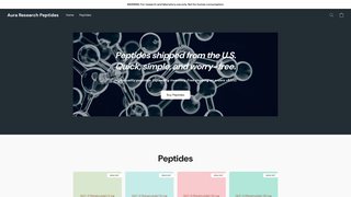 Thumbnail of auraresearchpeptides.com