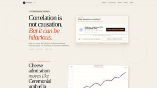 Screenshot of make-spurious-correlations.com
