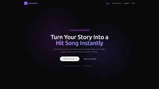 Screenshot of melodybolt.com