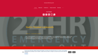 Screenshot of locksmithsinyork.uk