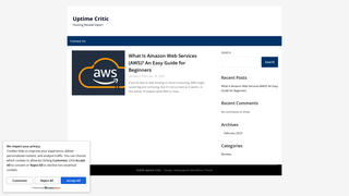 Thumbnail of uptimecritic.com