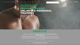 Screenshot of energizepersonaltraining.com