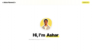 Screenshot of asharnaveed.dev
