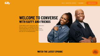 Screenshot of conversewithkaffy.com