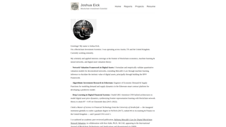 Screenshot of josheick.com