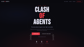 Screenshot of clashofagents.org