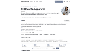 Screenshot of drshaveta.com