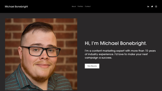 Thumbnail of michaelbonebright.com