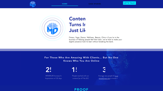 Screenshot of mitzicreativecontent.com