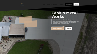 Screenshot of cashsmetalworks.com