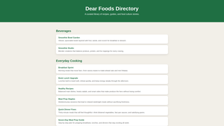 Thumbnail of dearfoods.com