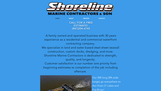 Thumbnail of shorelinemarinecontractors.com