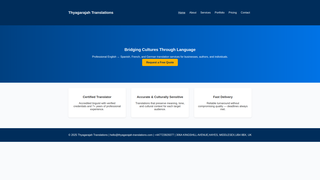 Thumbnail of thyagarajah-translations.com