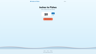 Screenshot of inches-to-fishes.com
