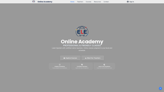 Screenshot of eleacademyonline.com