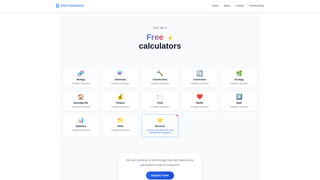 Thumbnail of zenocalculator.com