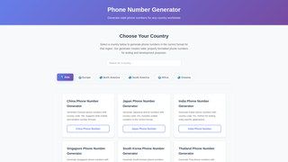 Thumbnail of any-phone-number-generator.com