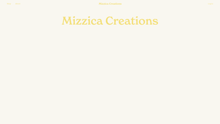 Screenshot of mizzicacreations.com