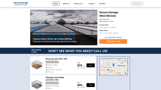 Thumbnail of securestoragewestmonroe.com