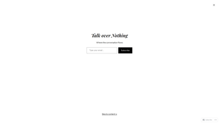 Thumbnail of talkovernothing.com