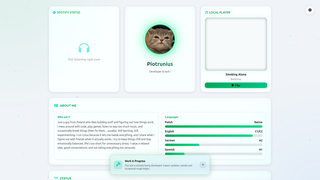Screenshot of piotrunius.dev