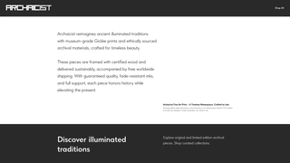 Thumbnail of archaicist.com