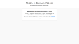 Thumbnail of savvylivingtips.com