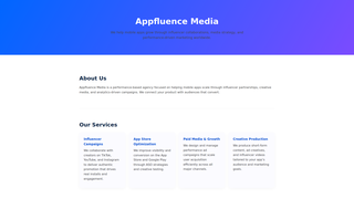 Thumbnail of appfluencemedia.com