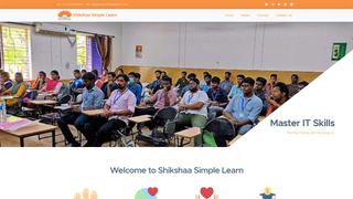 Screenshot of shikshaasimplelearn.com