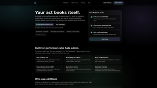 Screenshot of actbookapp.com