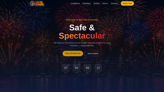 Screenshot of santanfireworks.net