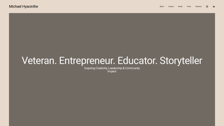 Screenshot of michaelhyacinthe.com