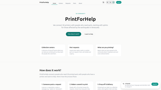 Screenshot of printforhelp.org